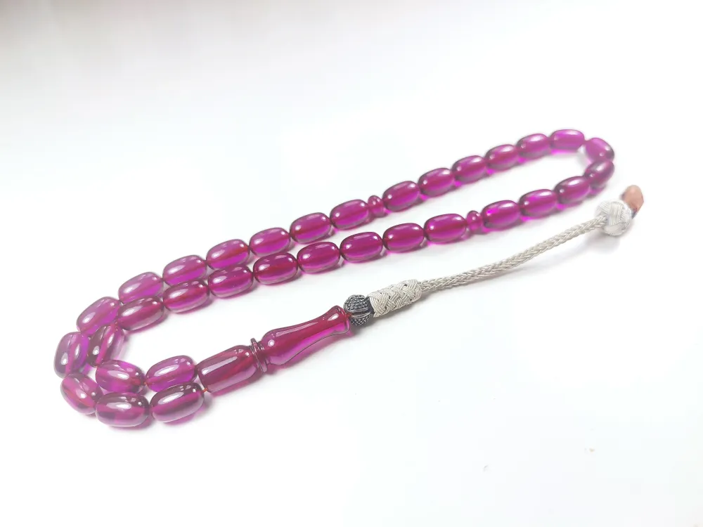 Darabacı Abdullah Usta Eseri̇ Trabzon Kazazi̇ye Püsküllü3 Kat Ci̇lalı Ateş Kehri̇bar küçük resim 2