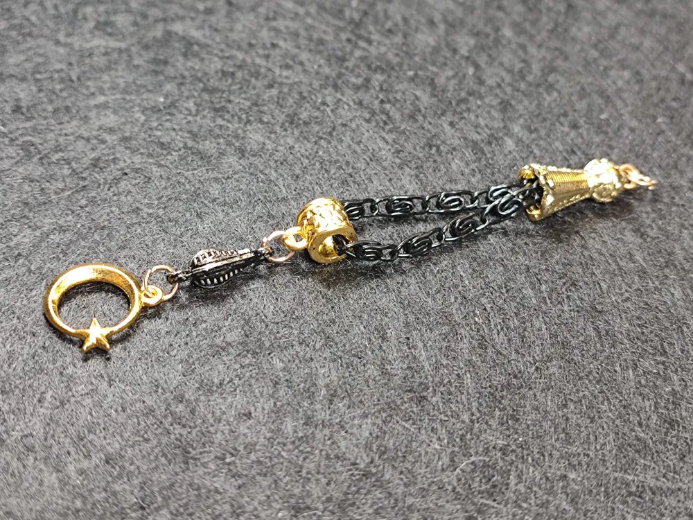 Usta İşçi̇li̇kli̇ Gümüş Kaplama Tesbi̇h Püskülü küçük resim 3