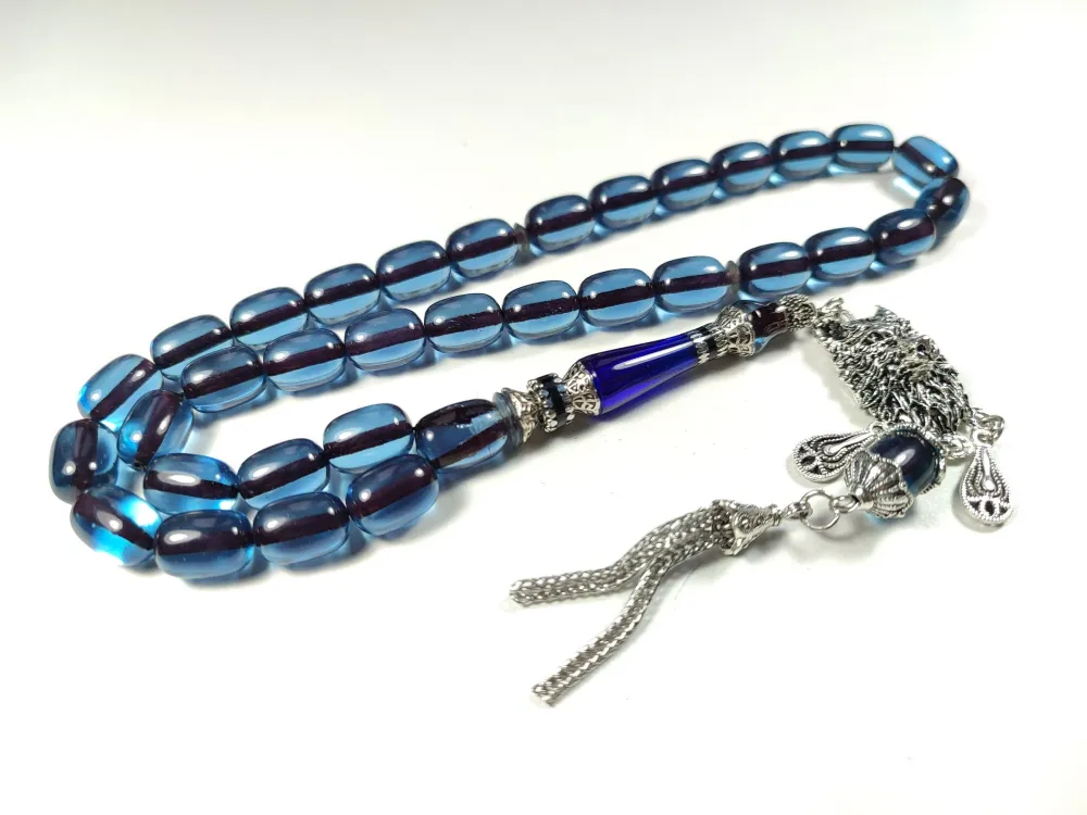 Gümüş Kaplama Püsküllü  Ayar Gümüş Nakkaş İmame Alman Zar küçük resim 2