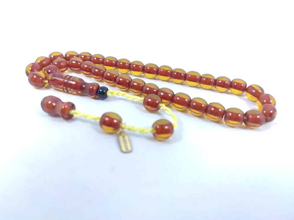 Hayyani̇ Usta Eseri̇ İmzalı El Boy Alman Faturan Sıkma Kehri̇bar