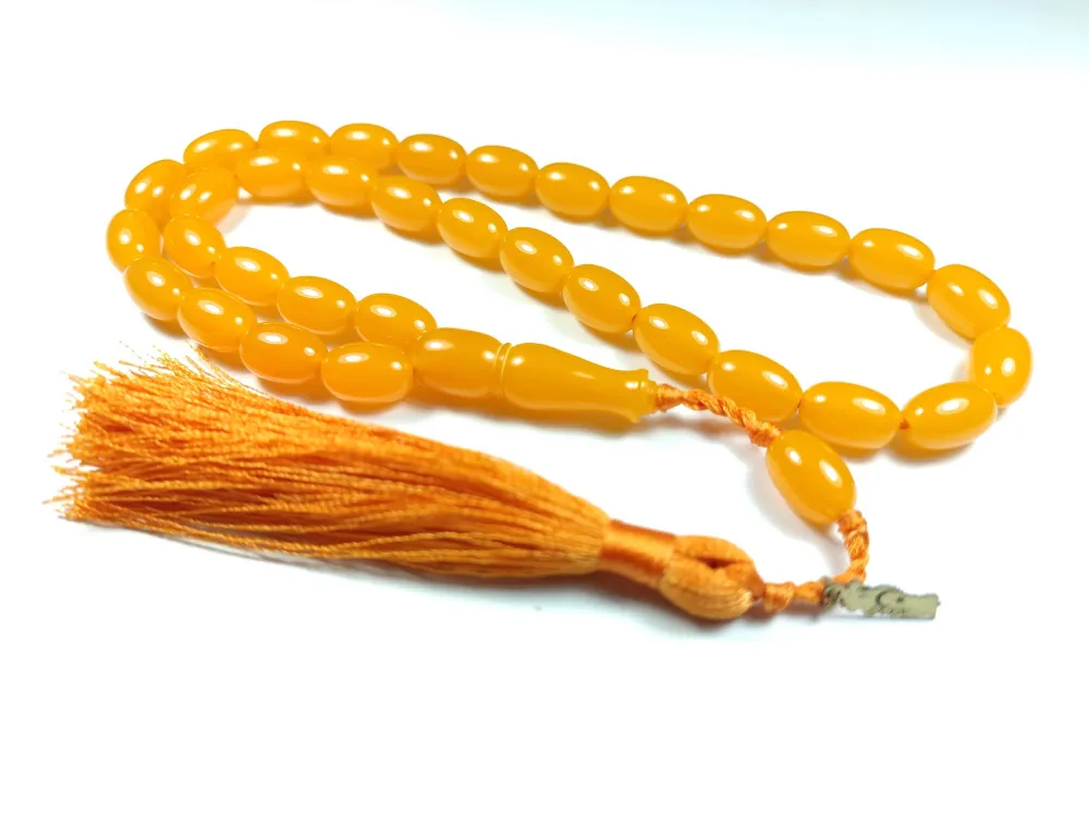 Ebu Zeyn Usta İşi̇ İmzalı Mühürlü Sıkma Kehri̇bar küçük resim 3