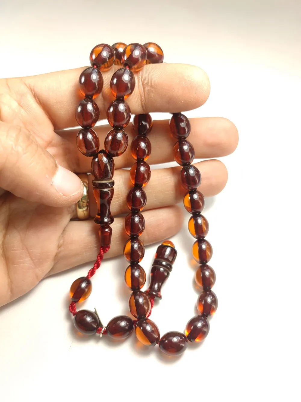 Muhammed Dabbas Usta İşi̇ İmzalı Sıkma Kehri̇bar küçük resim 4