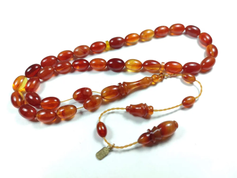 Ayhan Turan Usta İşi̇ İmzalı Mühürlü Sıkma Kehri̇bar