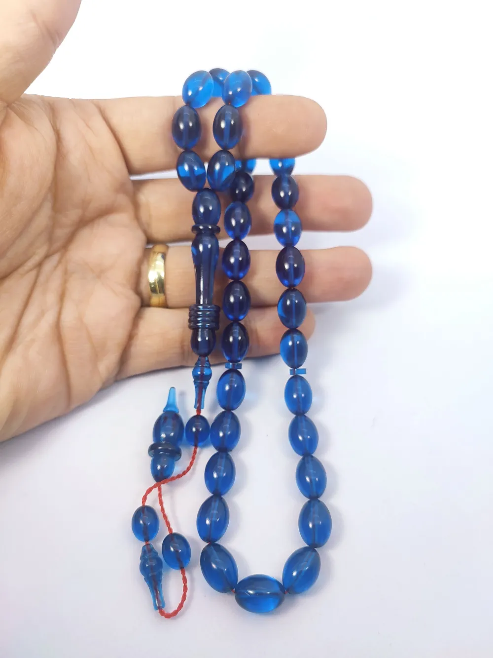 Ahmet Eryılmaz Usta Eseri̇ 0.6 Şeffaf Deli̇m İmame Halkalı Çi̇ft Ci̇lalı Alman Zar küçük resim 5