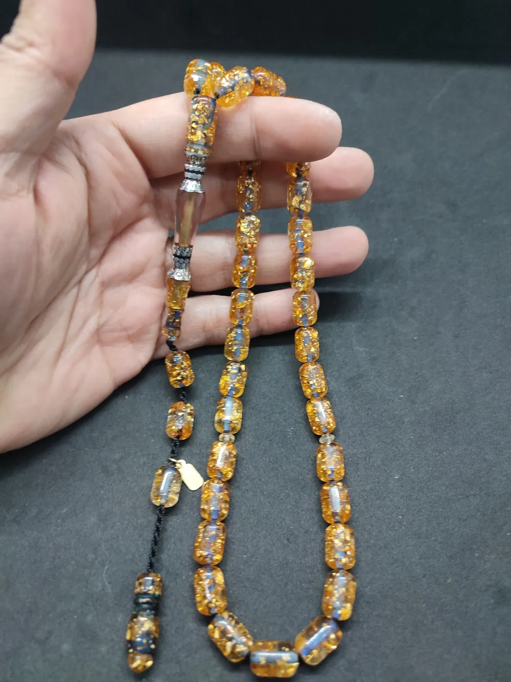 Furkan Gül Usta Eseri̇ Gümüş Nakkaş Altın Varaklı  Ateş-İ Kehri̇bar küçük resim 4