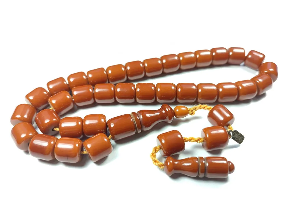 Dabbas Usta İşi̇ İmzalı (İmzası Gümüştür) Sıkma Kehri̇bar küçük resim 2