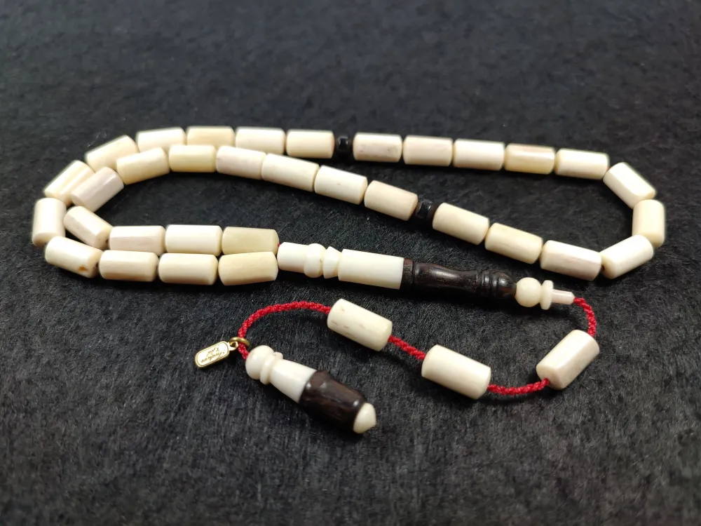 Furkan Gül Usta İşi̇  İmzalı Abanoz Kombi̇nli̇  Bali̇na  Kemi̇ği̇ küçük resim 2