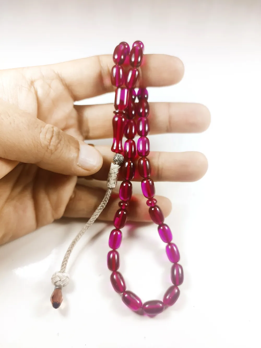 Darabacı Abdullah Usta Eseri̇ Trabzon Kazazi̇ye Püsküllü3 Kat Ci̇lalı Ateş Kehri̇bar küçük resim 5