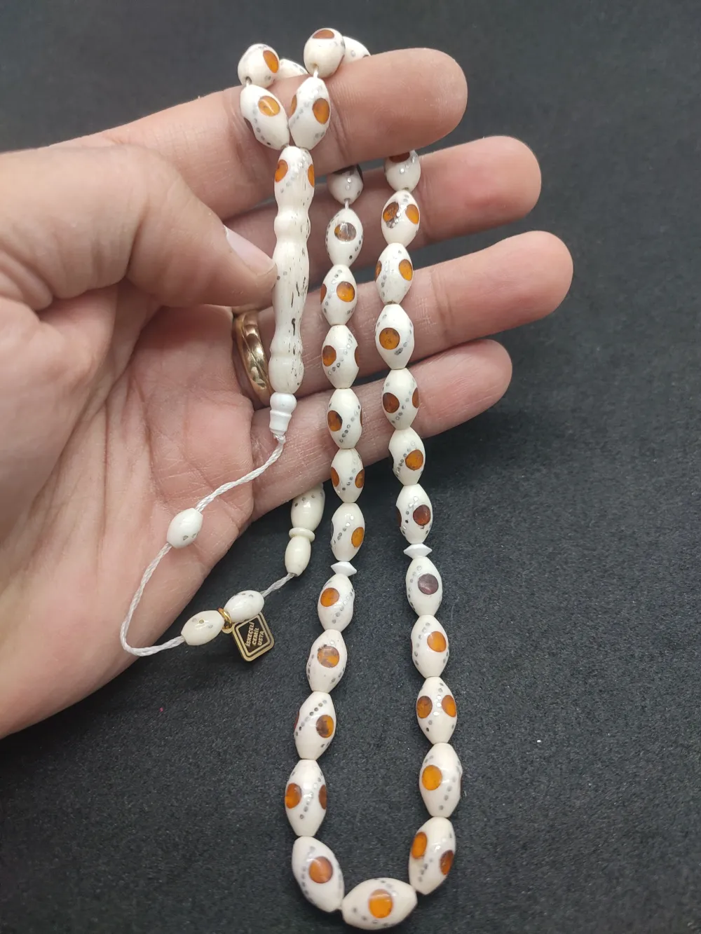 İskeçeli̇ Cemi̇l Usta Eseri̇ Bronz Çakımlı Mi̇neli̇  Deve Kemi̇ği̇ küçük resim 5