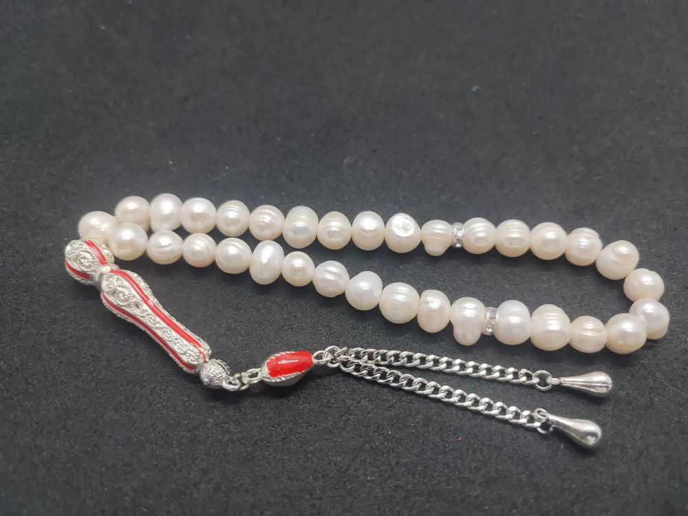 Telkari̇  Püskül Kombi̇nli̇ Doğal Doğuran İnci̇ küçük resim 2