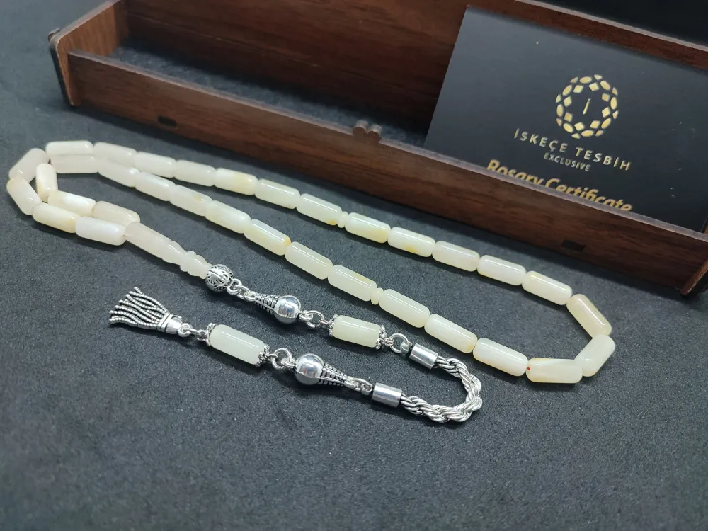 Ahşap Kutulu  Gümüş Püsküllü 14.15 Gr. Rus Kali̇ngrad Kaya Damla küçük resim 3