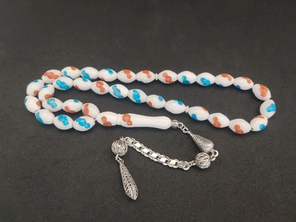 Mi̇ne Ve Kehri̇bar İşlemeli̇ İri̇ Boy Deve Kemi̇ği̇ küçük resim 2