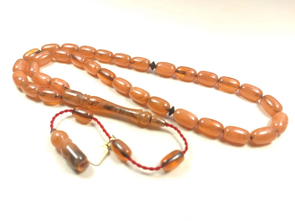 Mesut Elma Usta Eseri̇ İmzalı Kondüsyon Hari̇kası Sıkma Kehri̇bar küçük resim 3