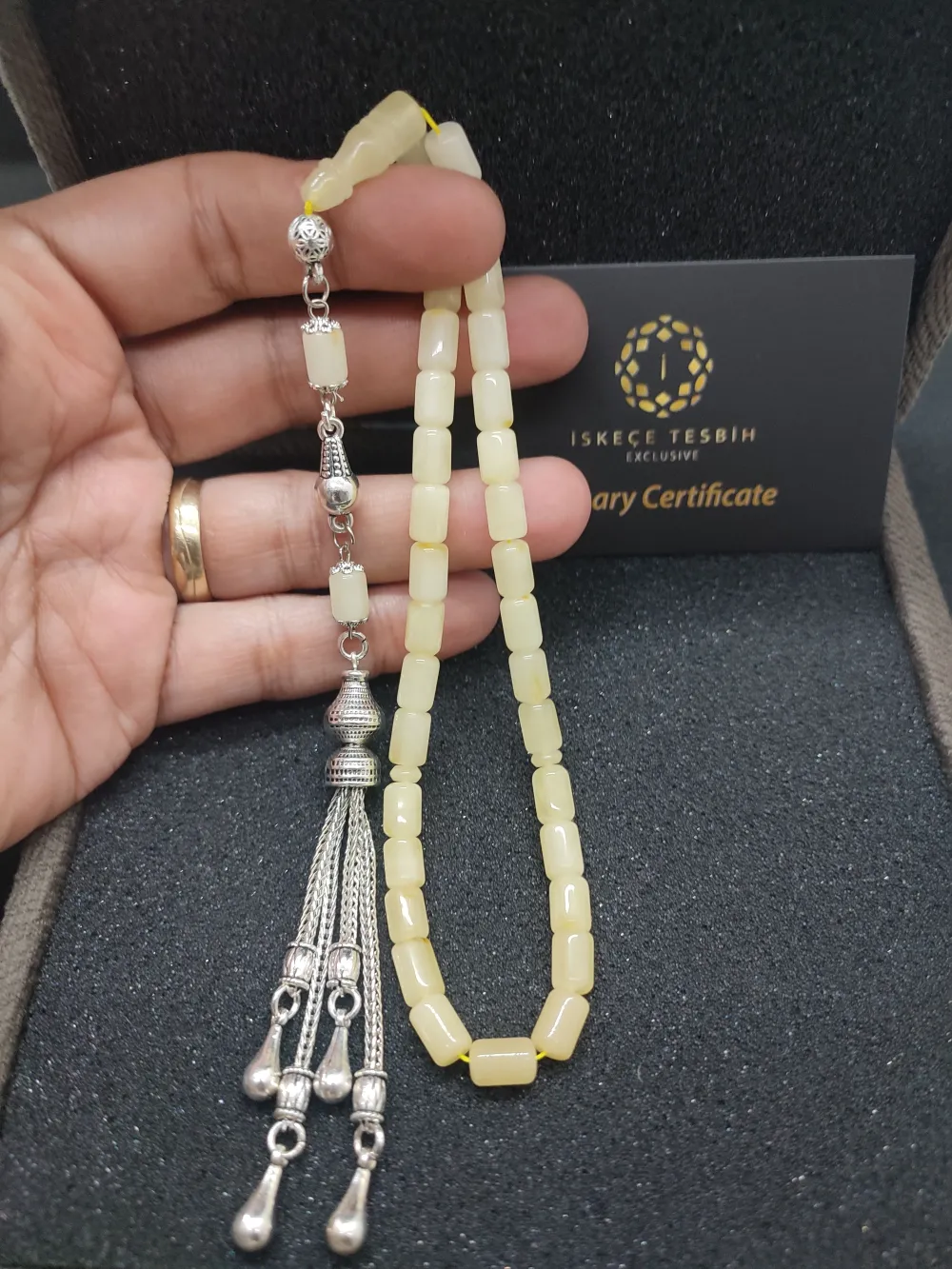 475 Ayar Gümüş Püsküllü Vıp Kutulu 13.09 Gr. Kali̇ngrad Krali̇çe Kaya Damla küçük resim 4