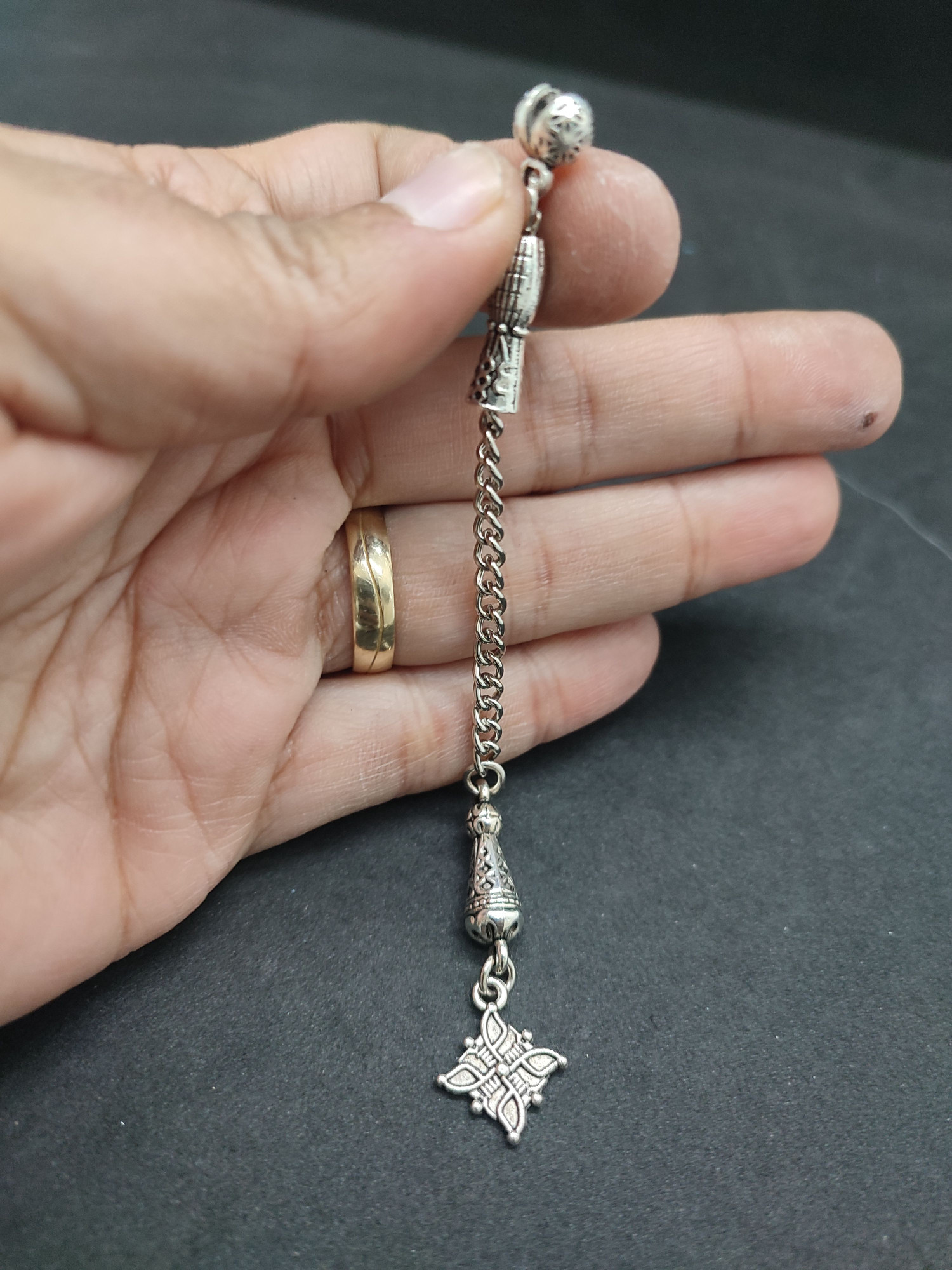 475 Ayar Gümüş Tesbi̇h Püskülü 1033 küçük resim 2