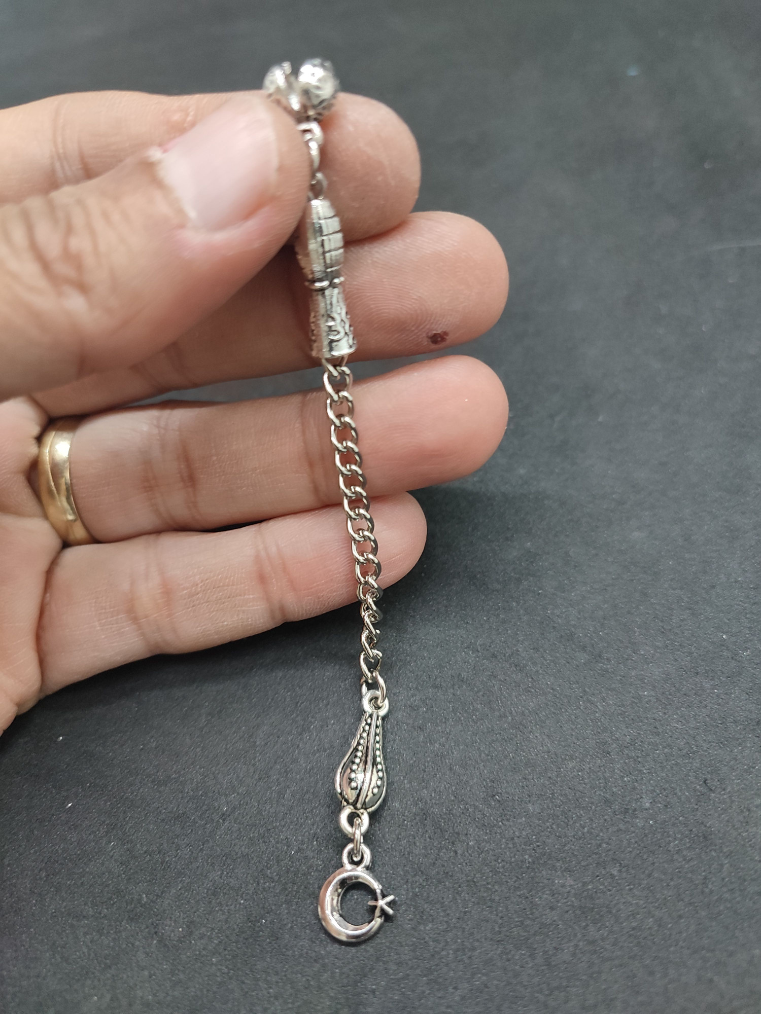 475 Ayar Gümüş Tesbi̇h Püskülü 1034 küçük resim 3