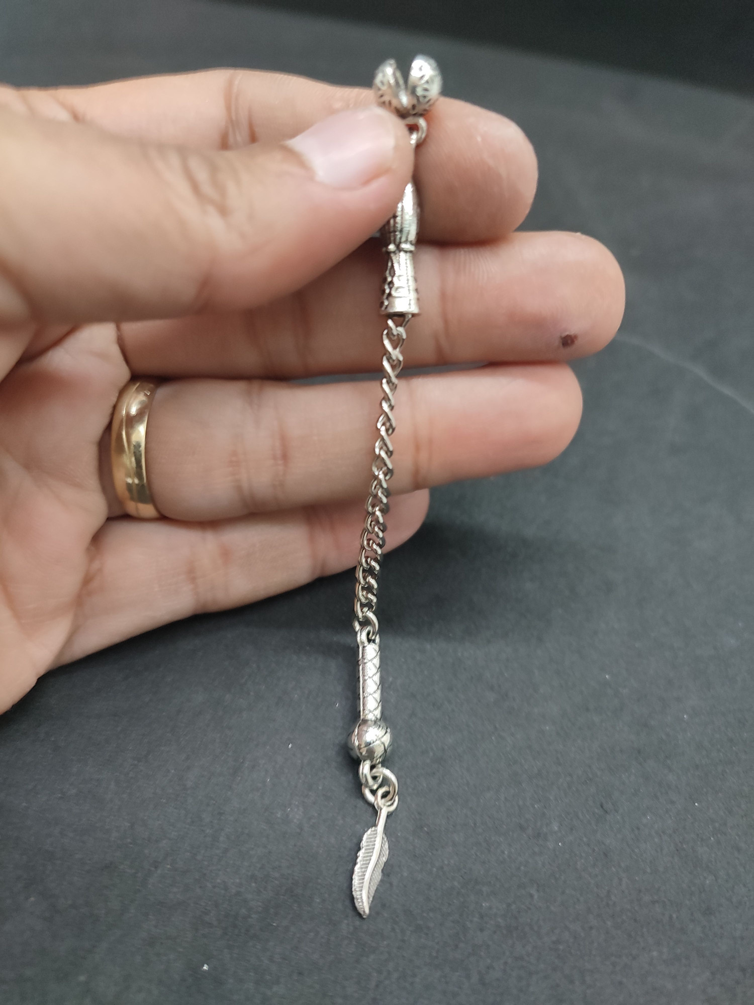 475 Ayar Gümüş Tesbi̇h Püskülü-1036