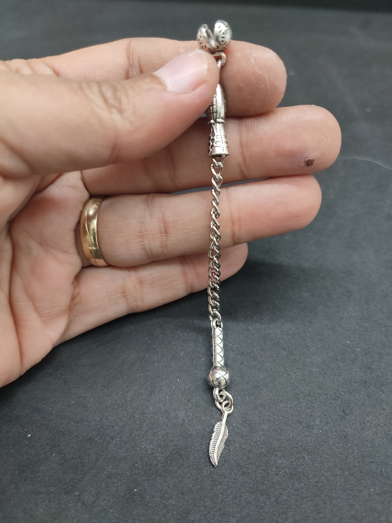 475 Ayar Gümüş Tesbi̇h Püskülü-1036 küçük resim 2