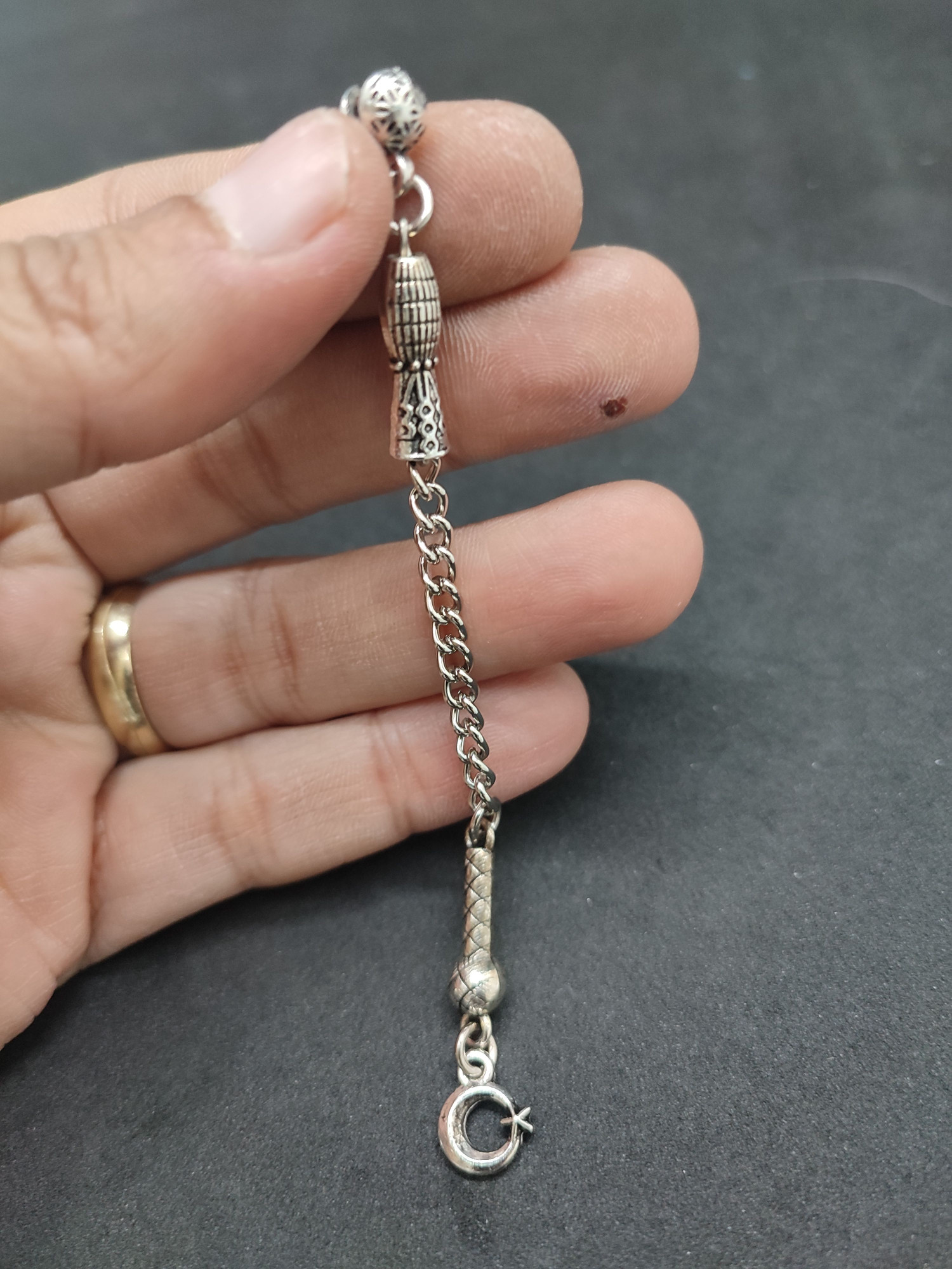 475 Ayar Gümüş Tesbi̇h Püskülü-1039 küçük resim 3