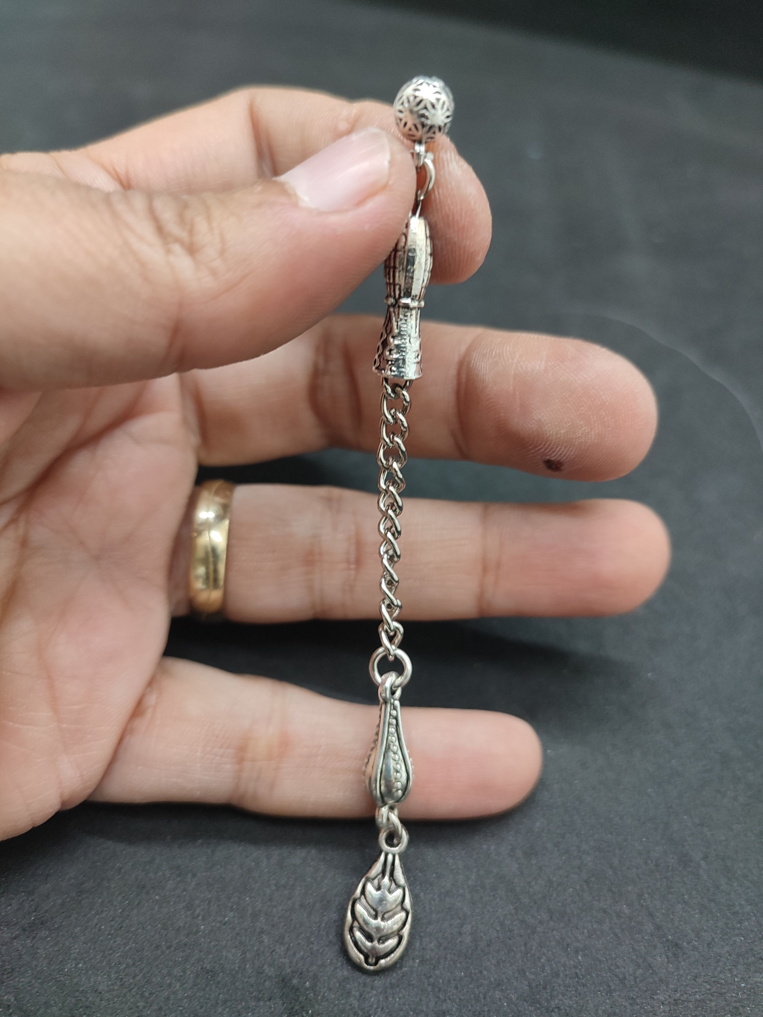 475 Ayar Gümüş Tesbi̇h Püskülü-1038 küçük resim 2