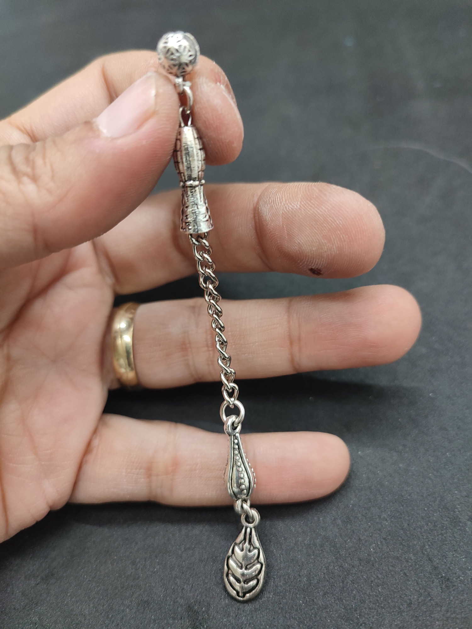 475 Ayar Gümüş Tesbi̇h Püskülü-1038 küçük resim 3