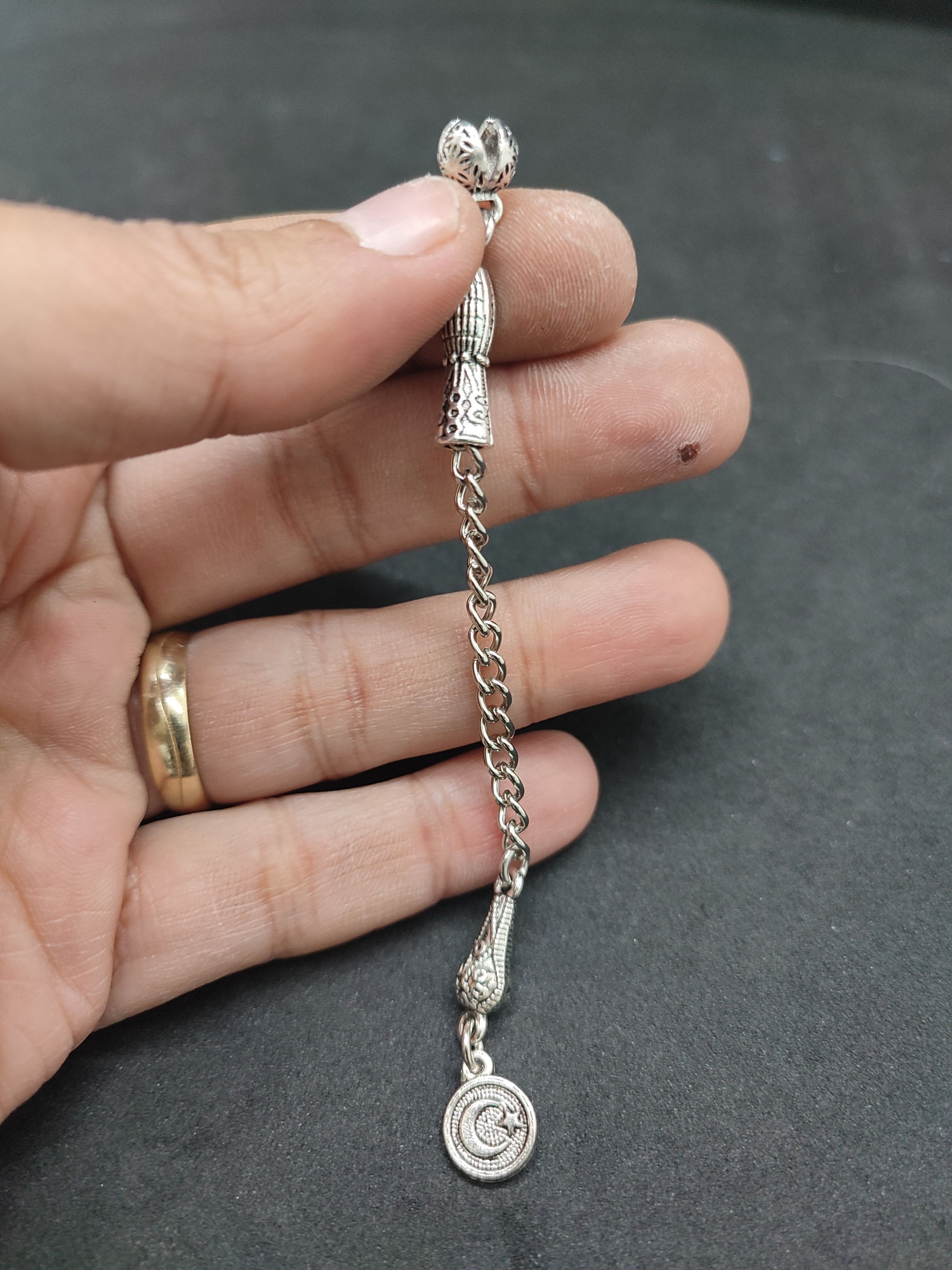 475 Ayar Gümüş Tesbi̇h Püskülü-1040 küçük resim 2