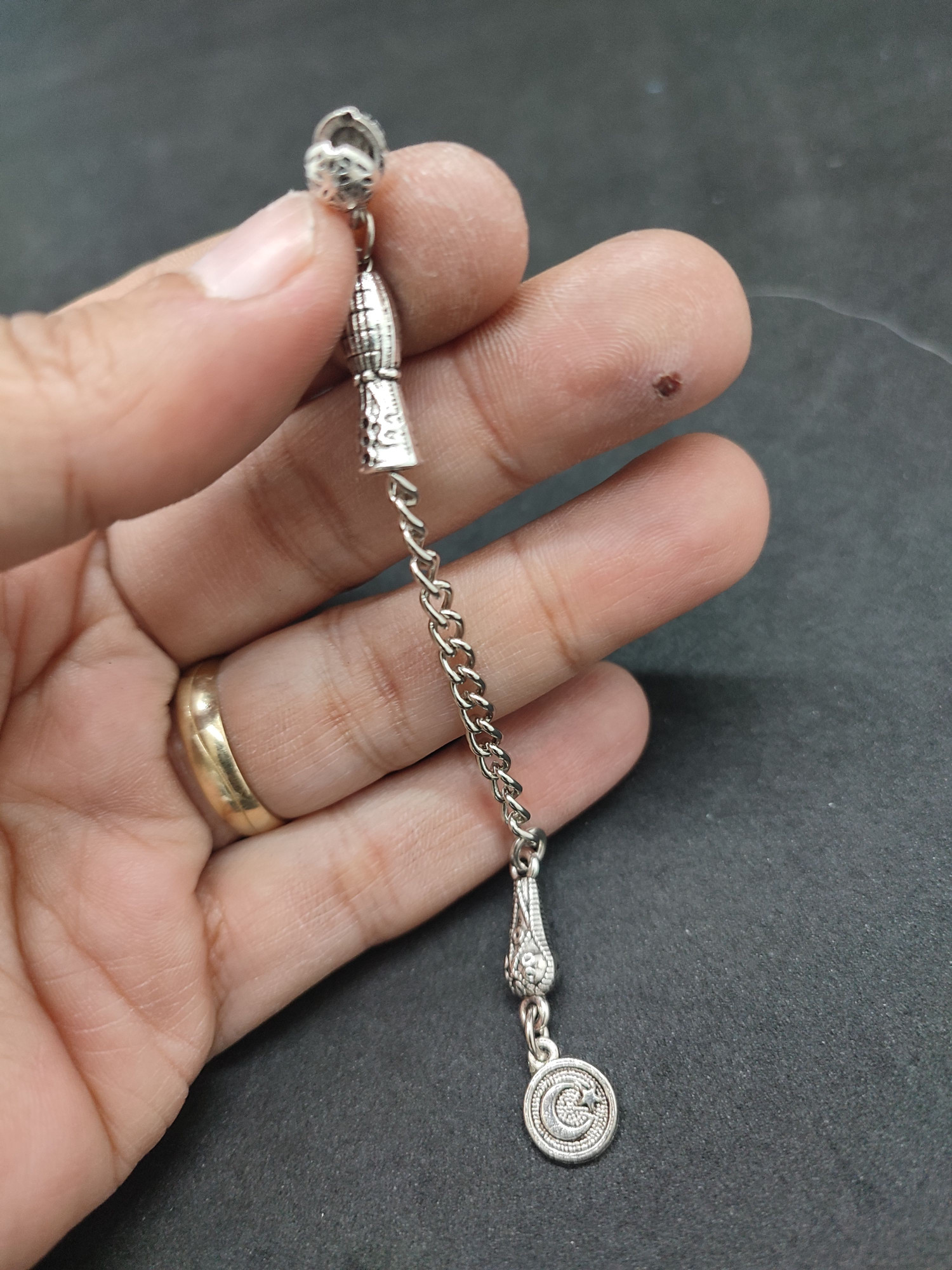 475 Ayar Gümüş Tesbi̇h Püskülü-1040 küçük resim 3