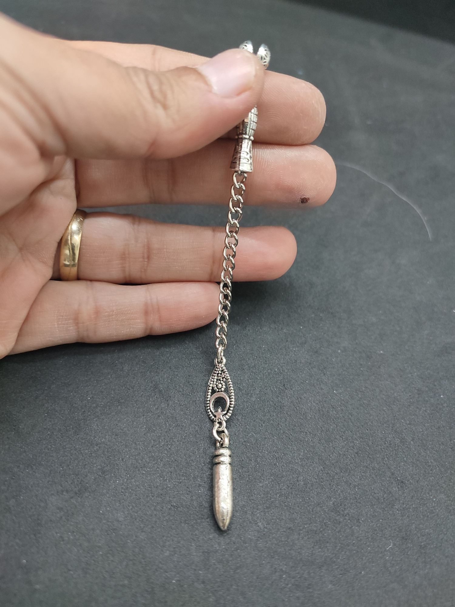 475 Ayar Gümüş Tesbi̇h Püskülü-1041 küçük resim 2