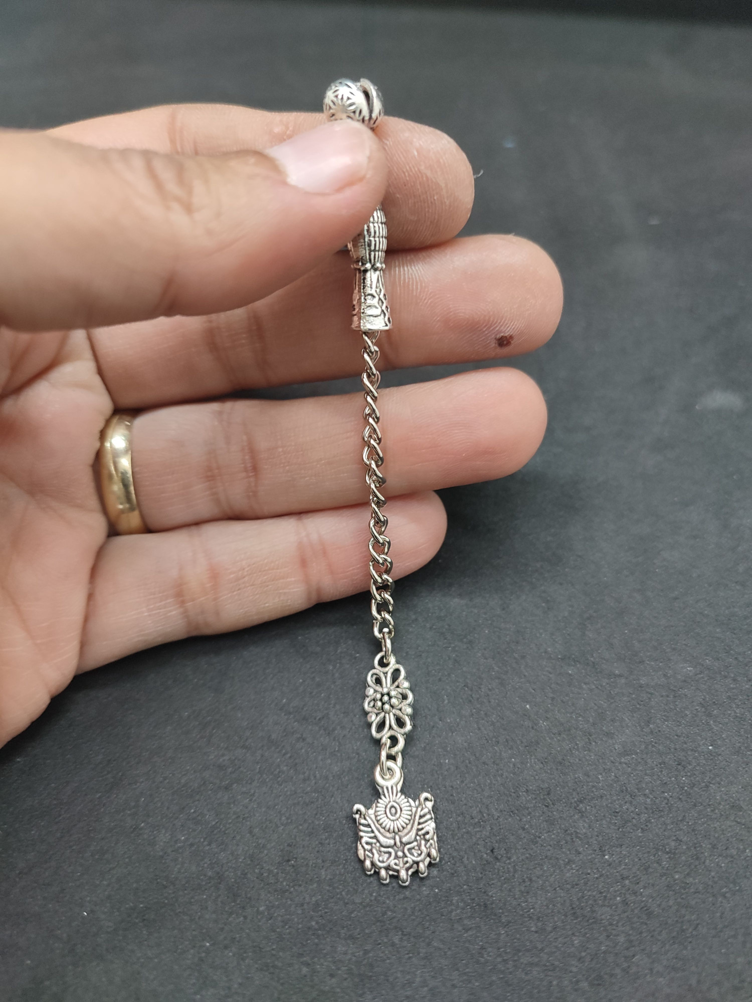 475 Ayar Gümüş Tesbi̇h Püskülü-1042 küçük resim 2