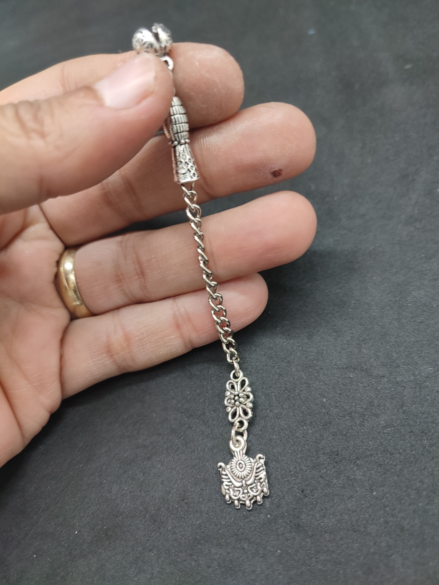 475 Ayar Gümüş Tesbi̇h Püskülü-1042 küçük resim 3