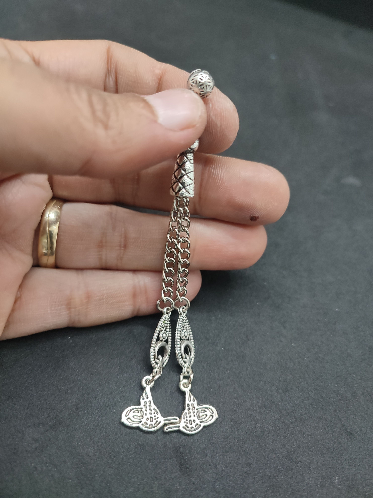 475 Ayar Gümüş Tesbi̇h Püskülü-1044 küçük resim 2