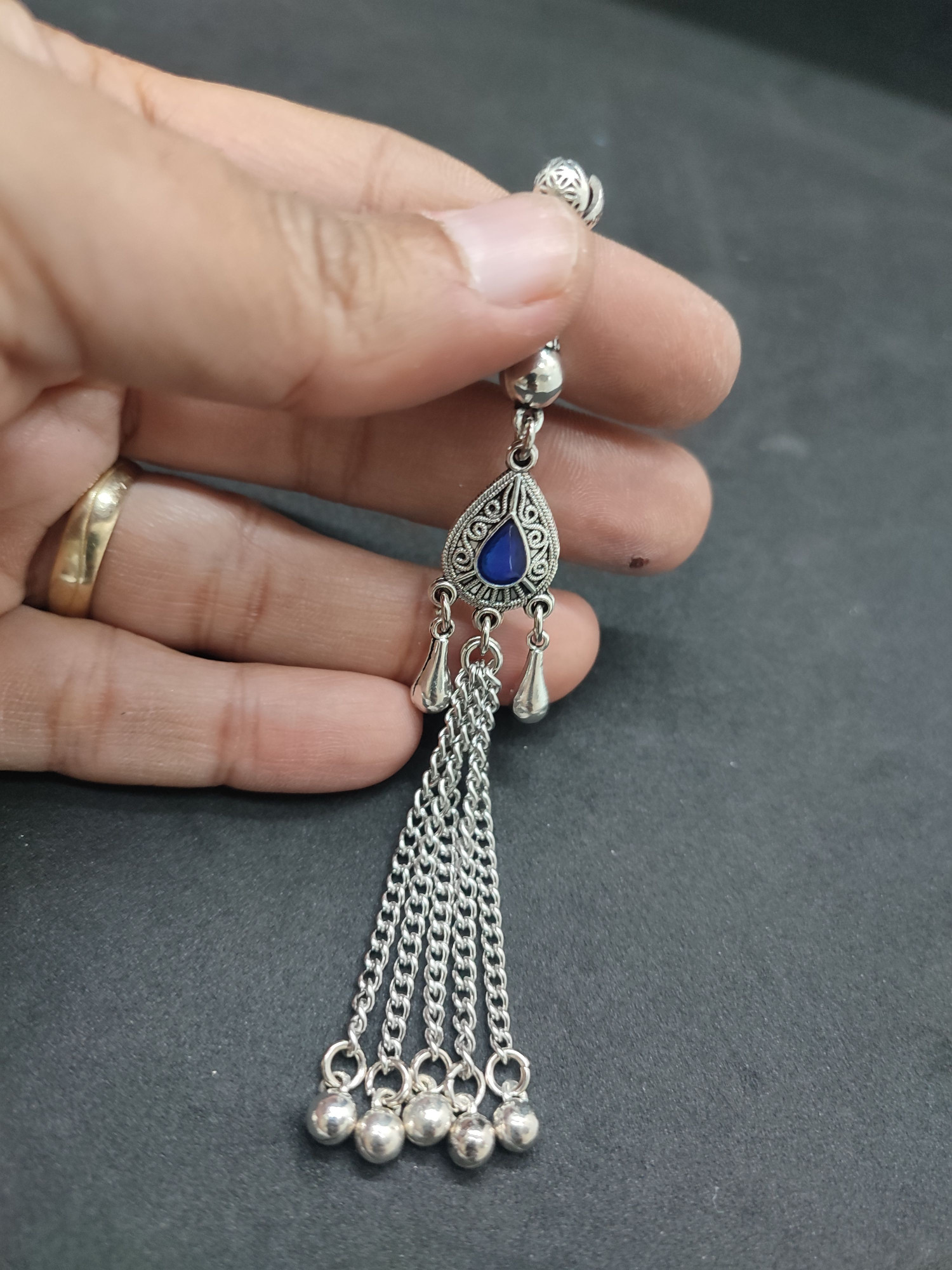 475 Ayar Gümüş Tesbi̇h Püskülü-1051