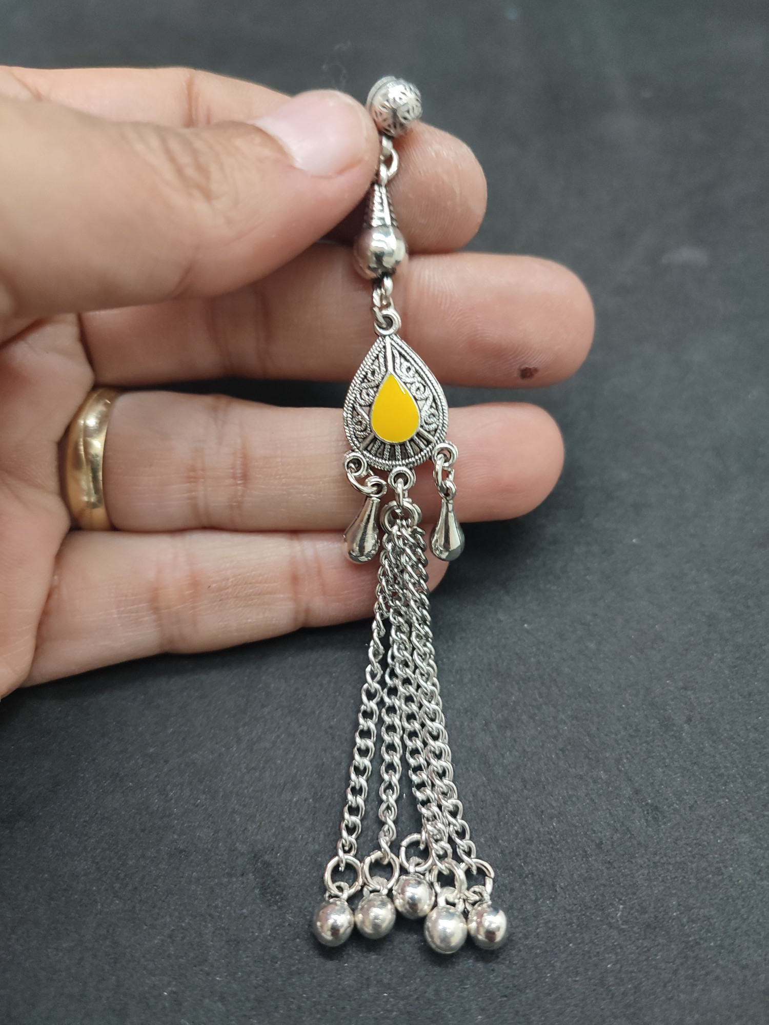 475 Ayar Gümüş Tesbi̇h Püskülü-1055