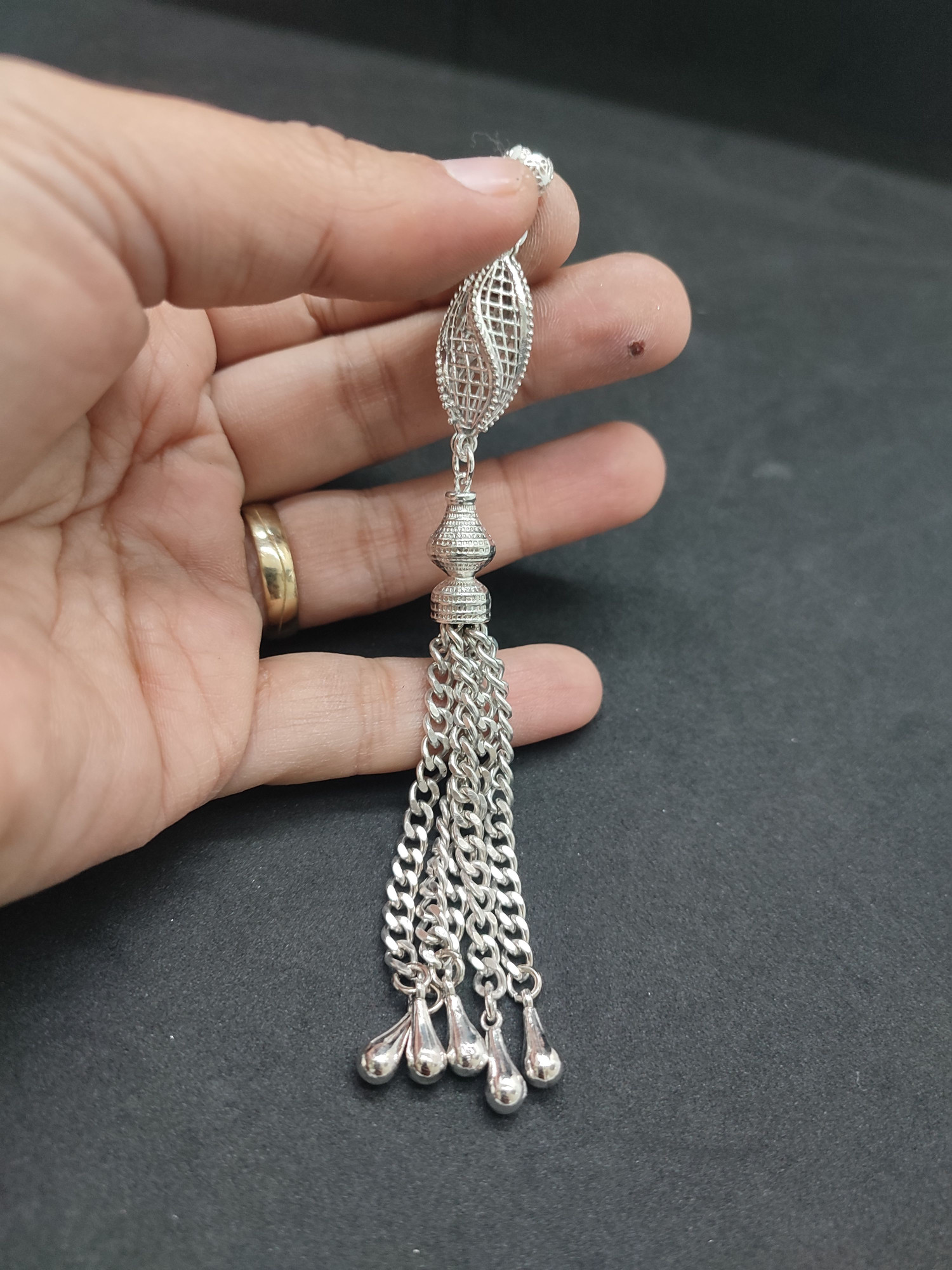 475 Ayar Gümüş Tesbi̇h Püskülü-1057