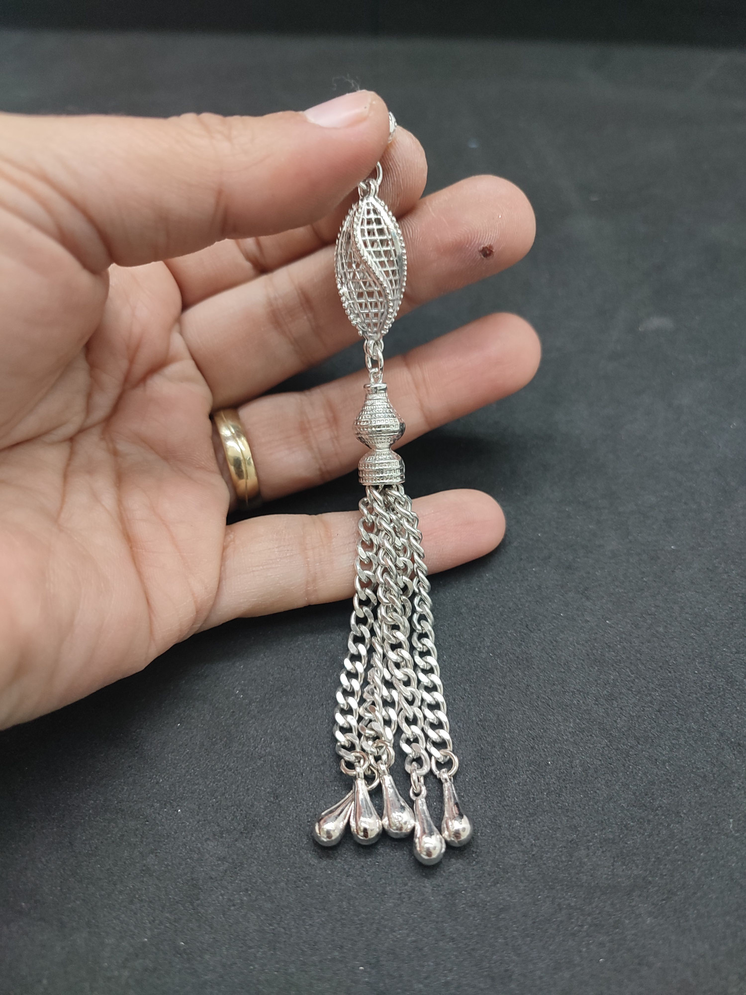 475 Ayar Gümüş Tesbi̇h Püskülü-1057 küçük resim 2