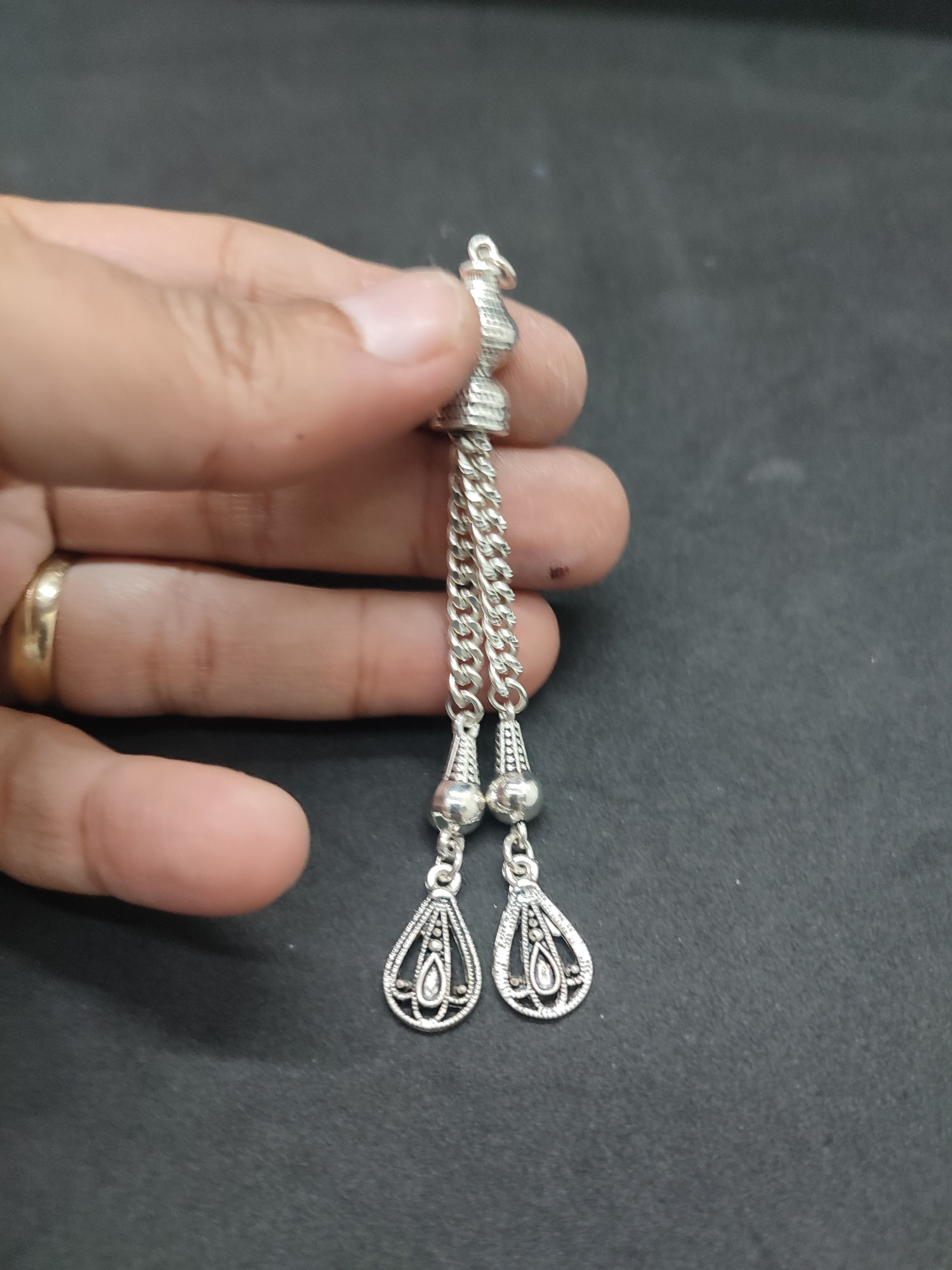 475 Ayar Gümüş Tesbi̇h Püskülü-1058