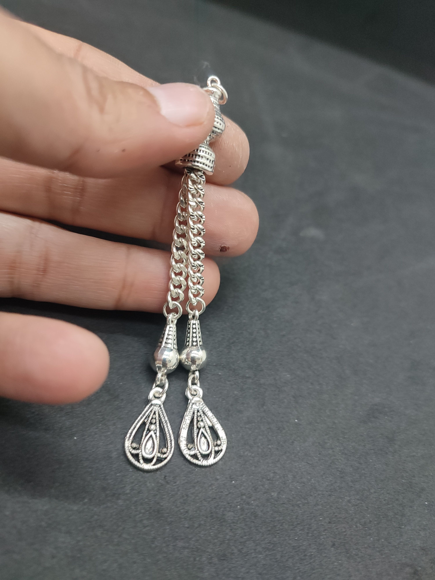 475 Ayar Gümüş Tesbi̇h Püskülü-1058 küçük resim 2