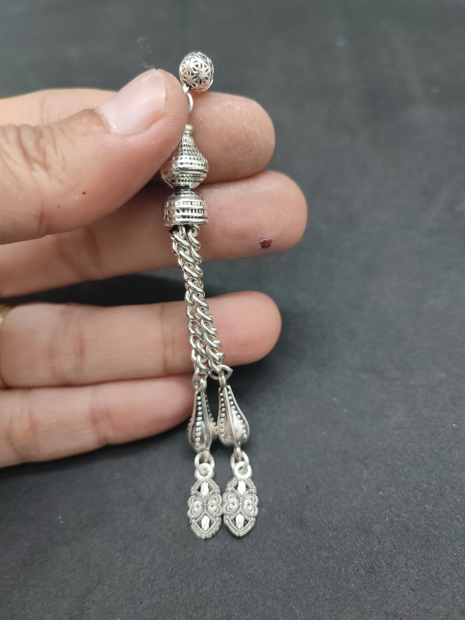 475 Ayar Gümüş Tesbi̇h Püskülü-1059 küçük resim 3