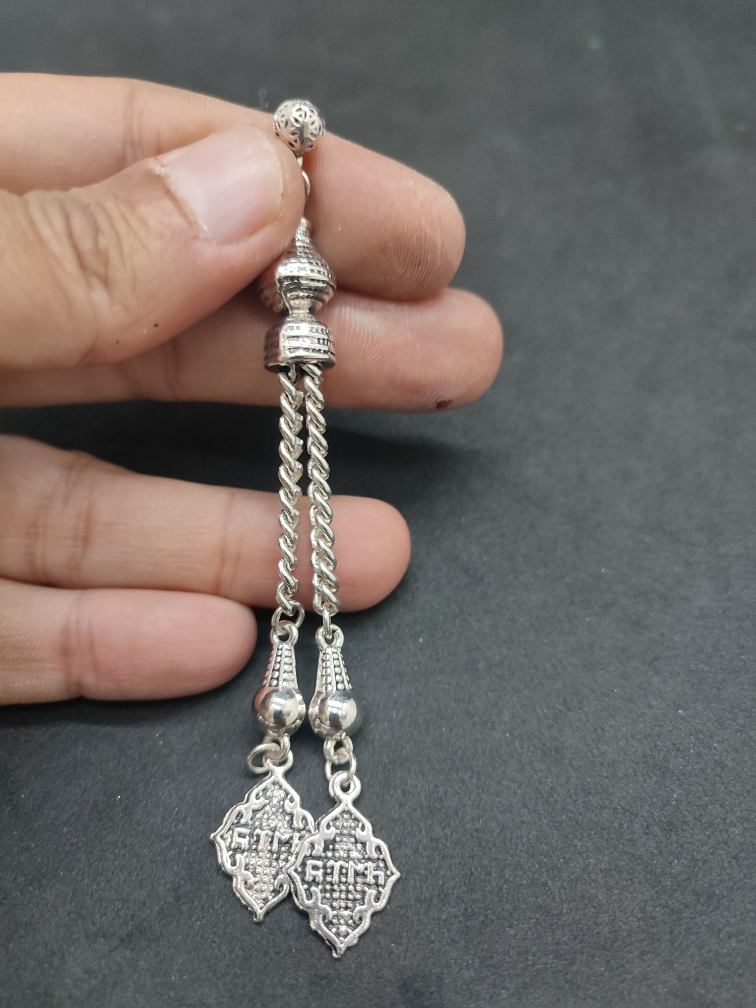 475 Ayar Gümüş Tesbi̇h Püskülü-1060 küçük resim 2