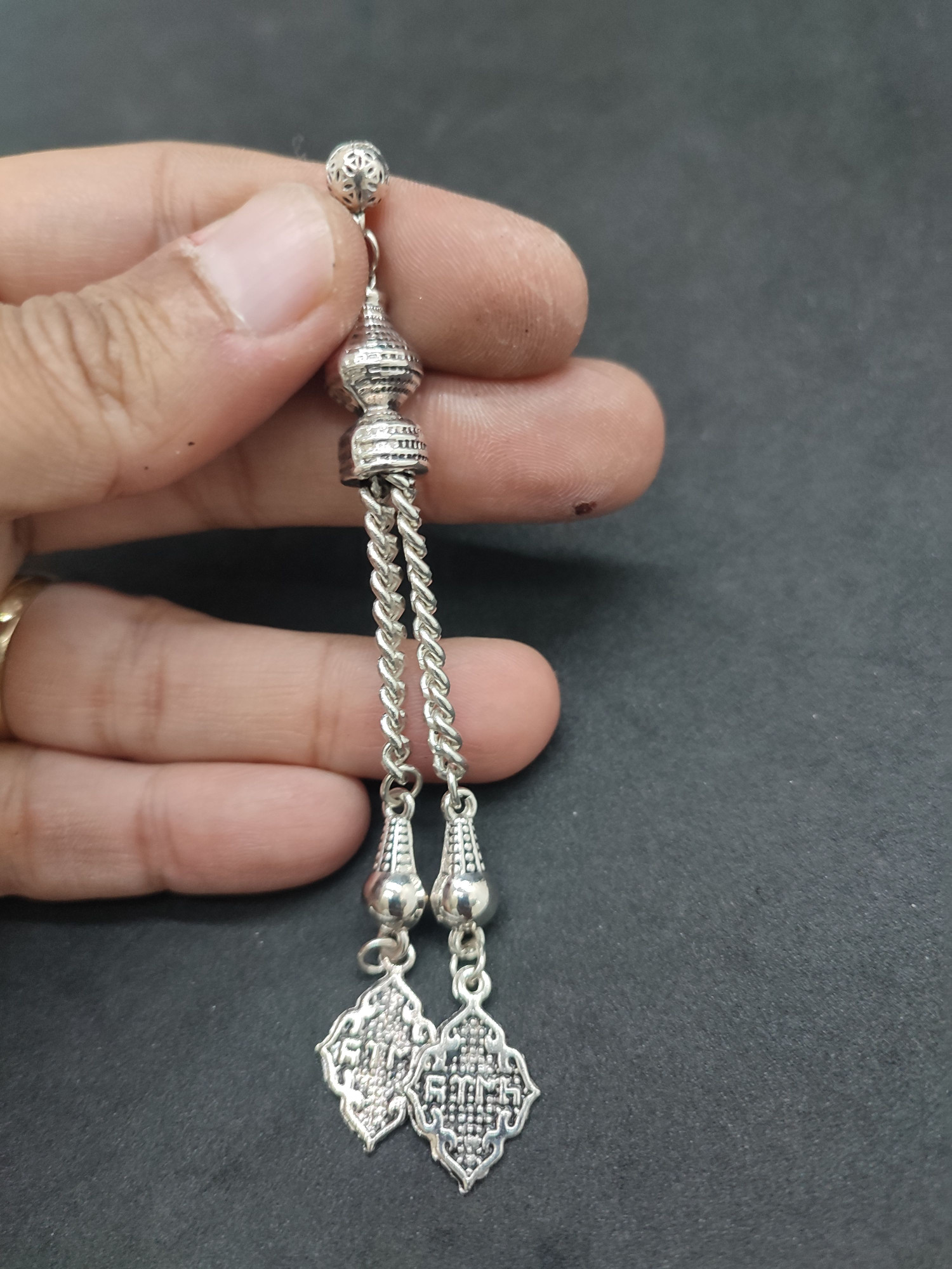 475 Ayar Gümüş Tesbi̇h Püskülü-1060 küçük resim 3