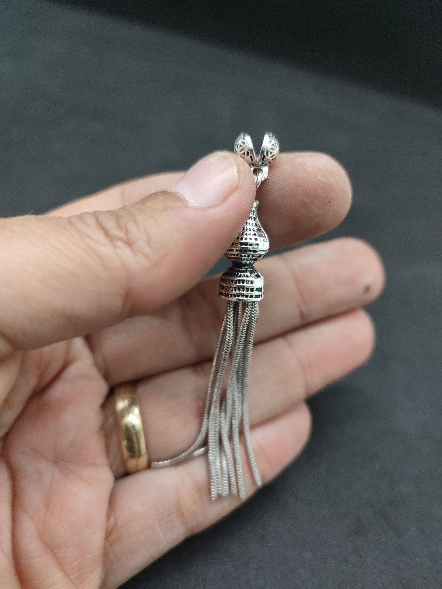 475 Ayar Gümüş Tesbi̇h Püskülü-1067 küçük resim 2