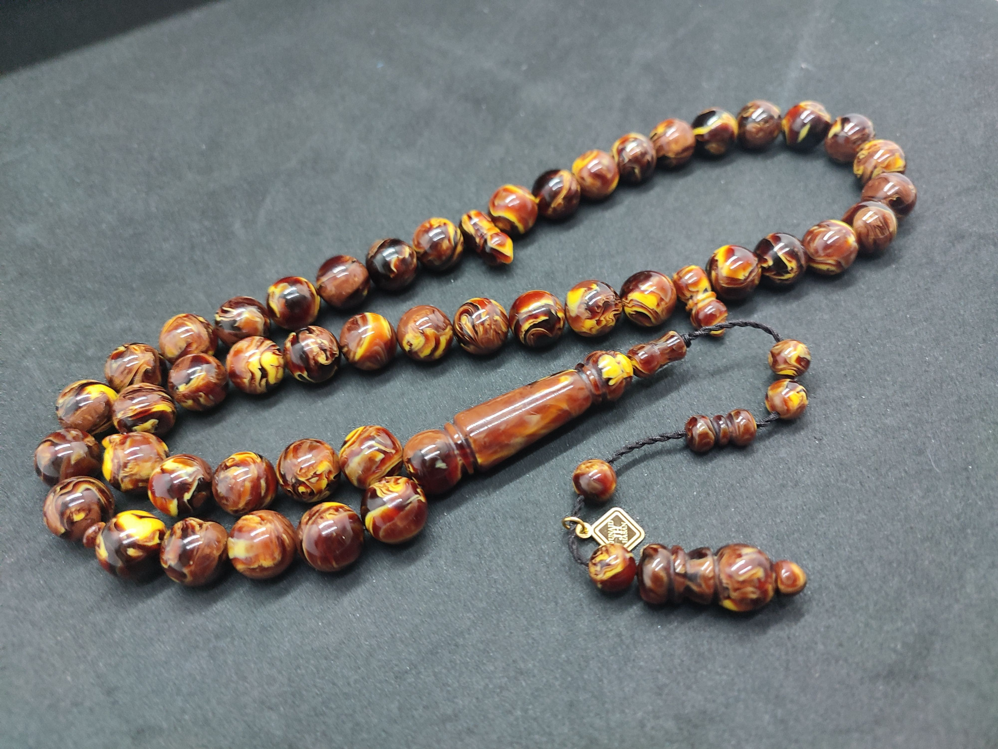 Junai̇d Hasan Usta Eseri̇ 45 Habbe İri̇ Boy Eski̇ Obejden Katali̇n Sertifikalı 9459