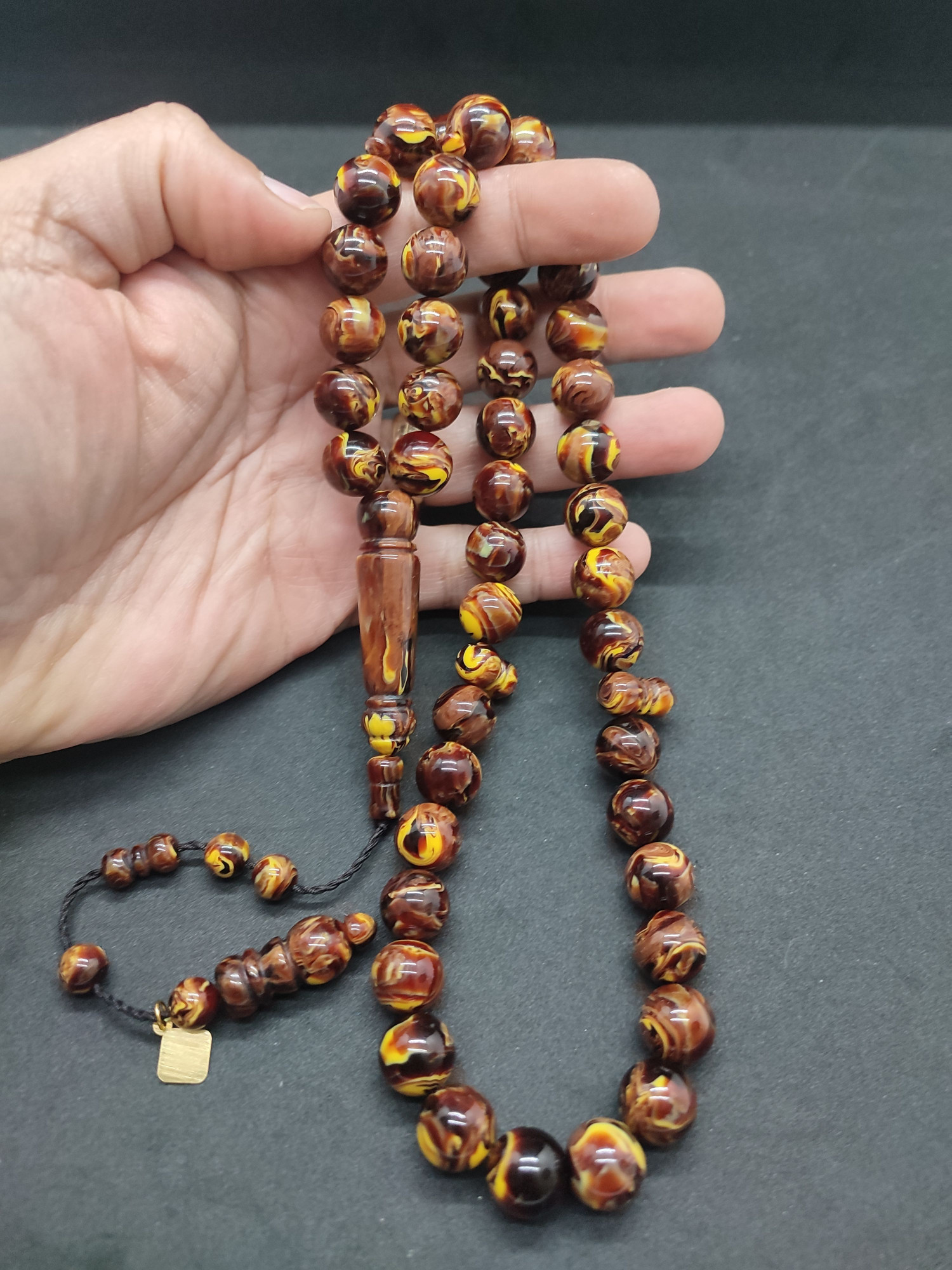 Junai̇d Hasan Usta Eseri̇ 45 Habbe İri̇ Boy Eski̇ Obejden Katali̇n Sertifikalı 9459 küçük resim 5