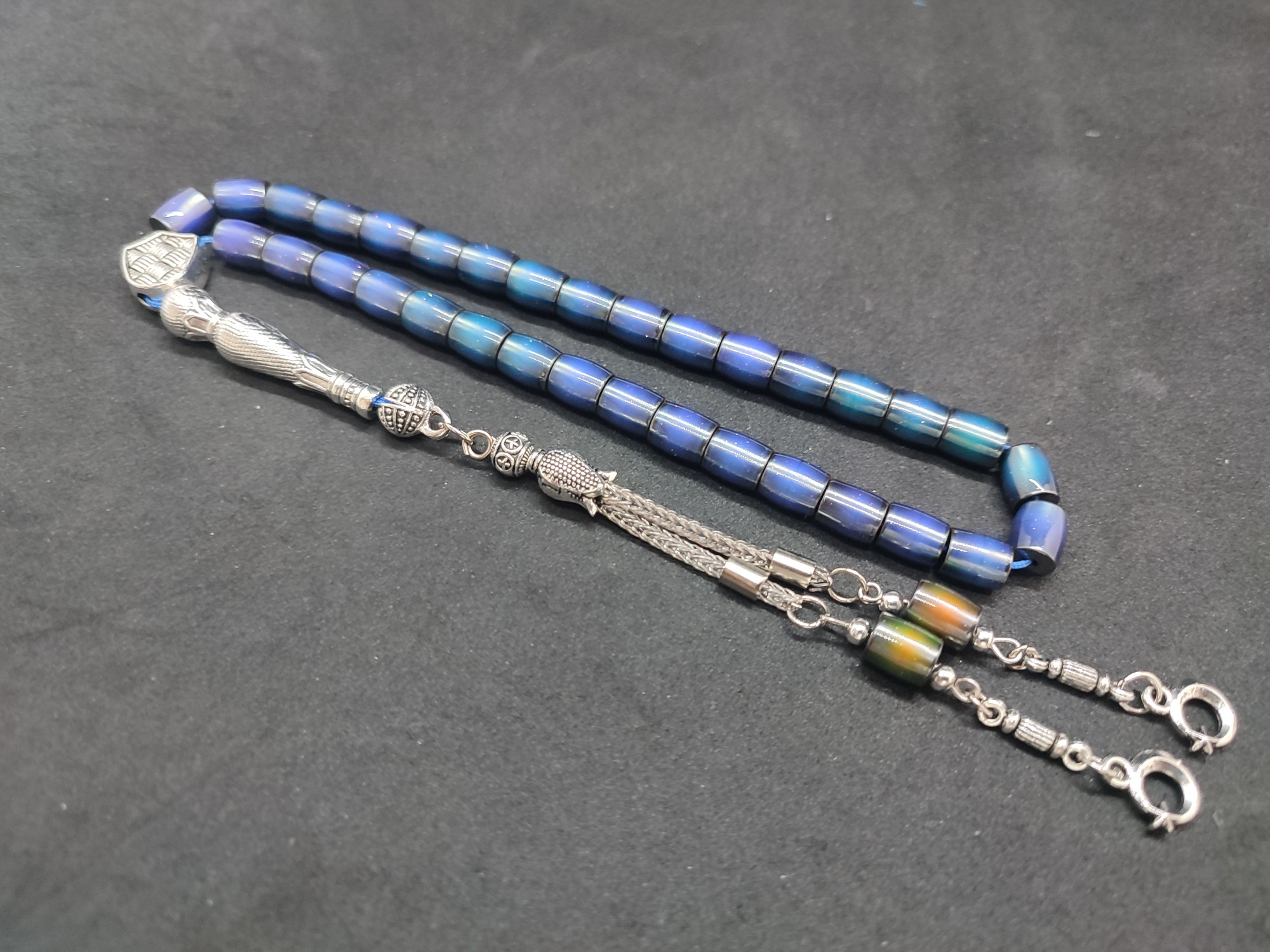 El Isısına Göre 7 Renk Değiştiren His Taşı Sertifikalı 9473 küçük resim 4