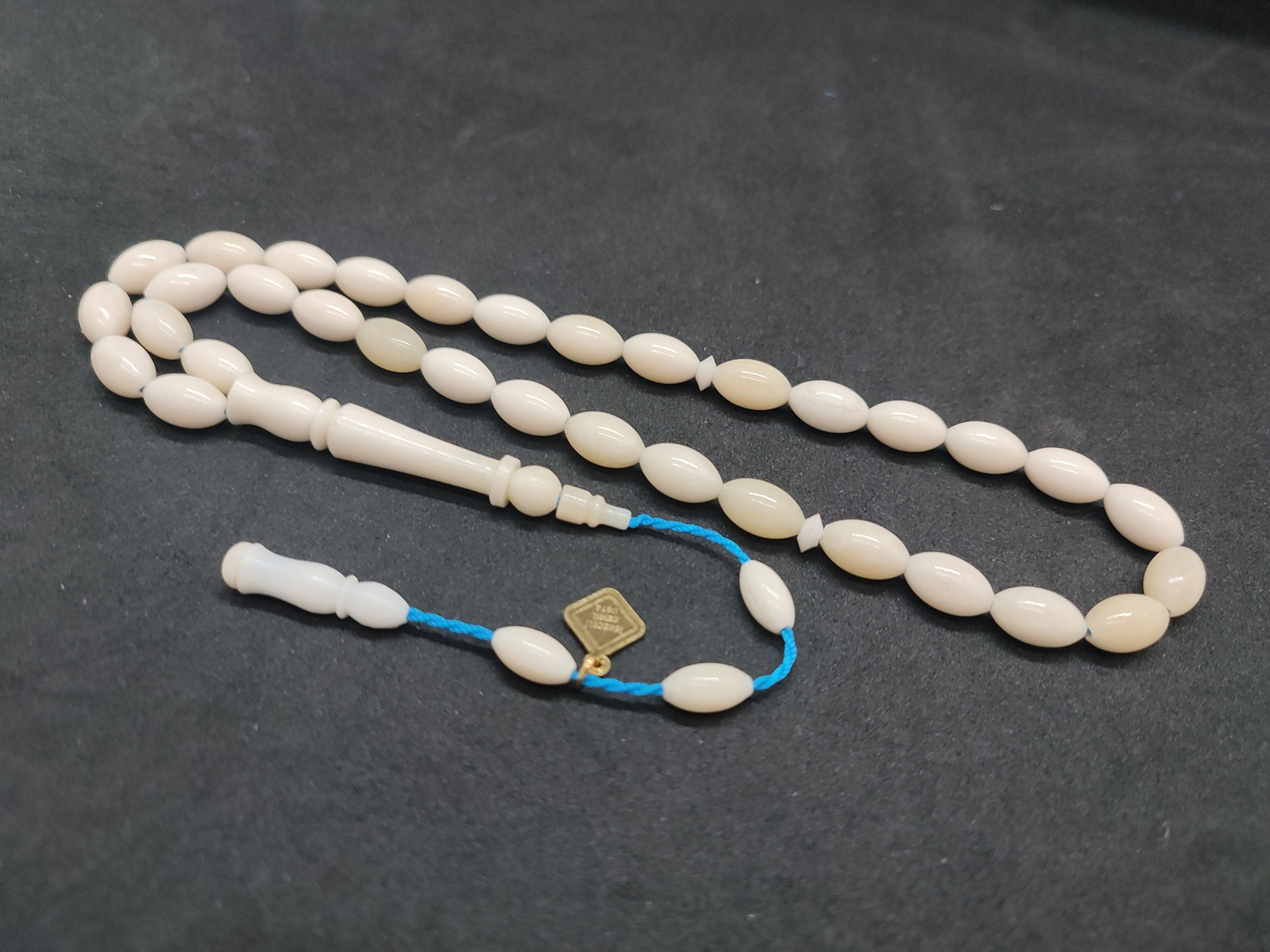 İskeçeli Cemil Usta Eseri Çift Zımpara Çİft Cila Deve Kemiği Sertifikalı 9475 küçük resim 3