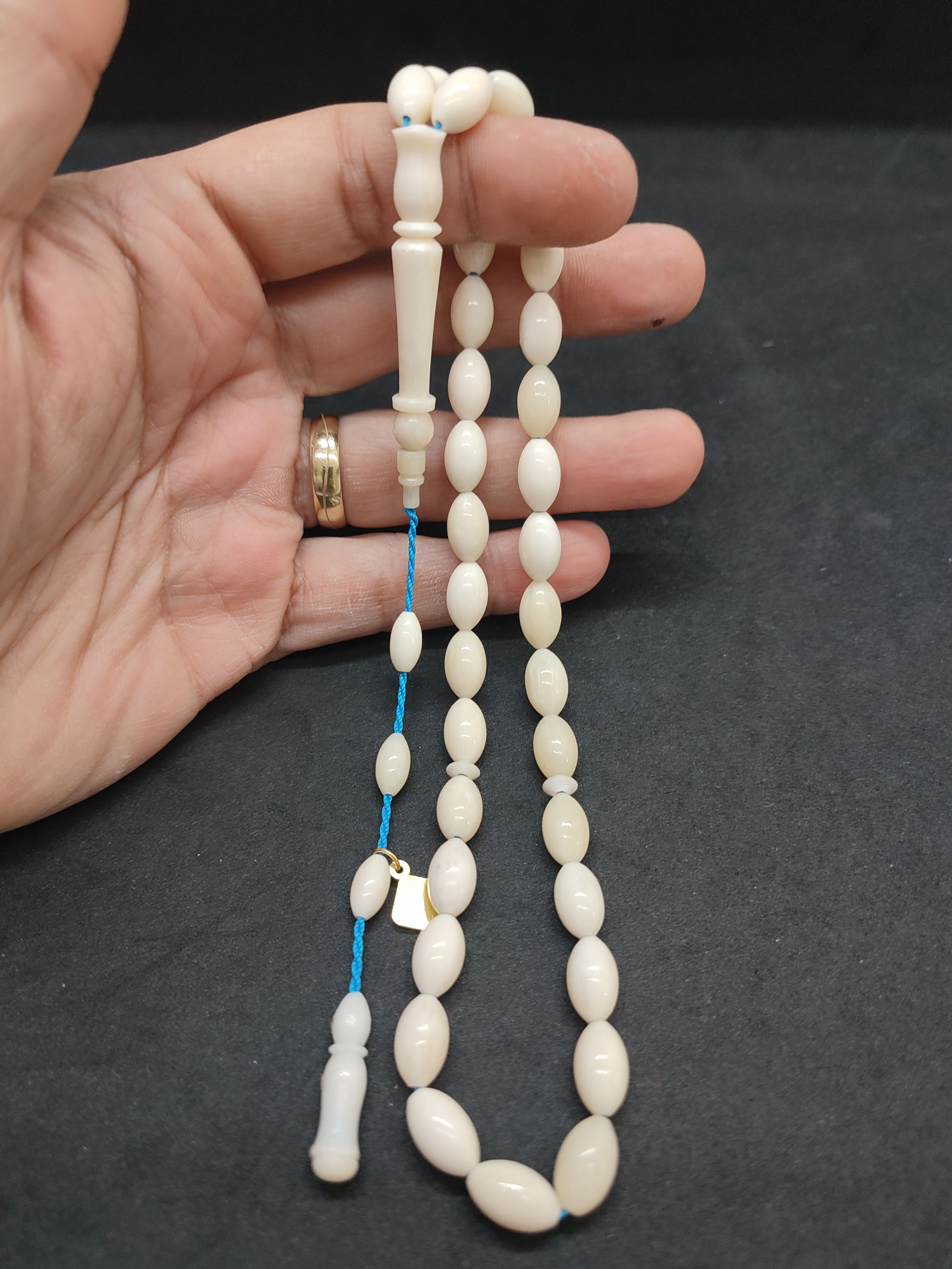 İskeçeli Cemil Usta Eseri Çift Zımpara Çİft Cila Deve Kemiği Sertifikalı 9475 küçük resim 4