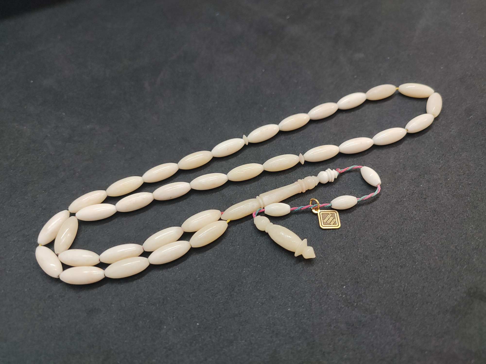 Başka Yerde Yok! İskeçeli Cemil Usta Eseri İri Boy Balina Kemiği Sertifikalı 9477 küçük resim 2