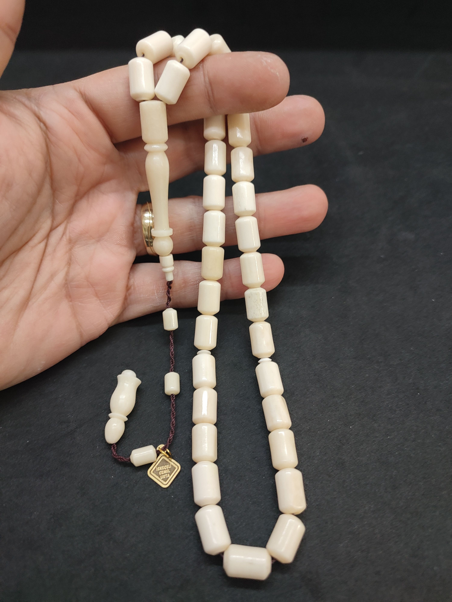 Başka Yerde Yok! İskeçeli Cemil Usta Eseri Deve Kemiği Sertifikalı 9478 küçük resim 4