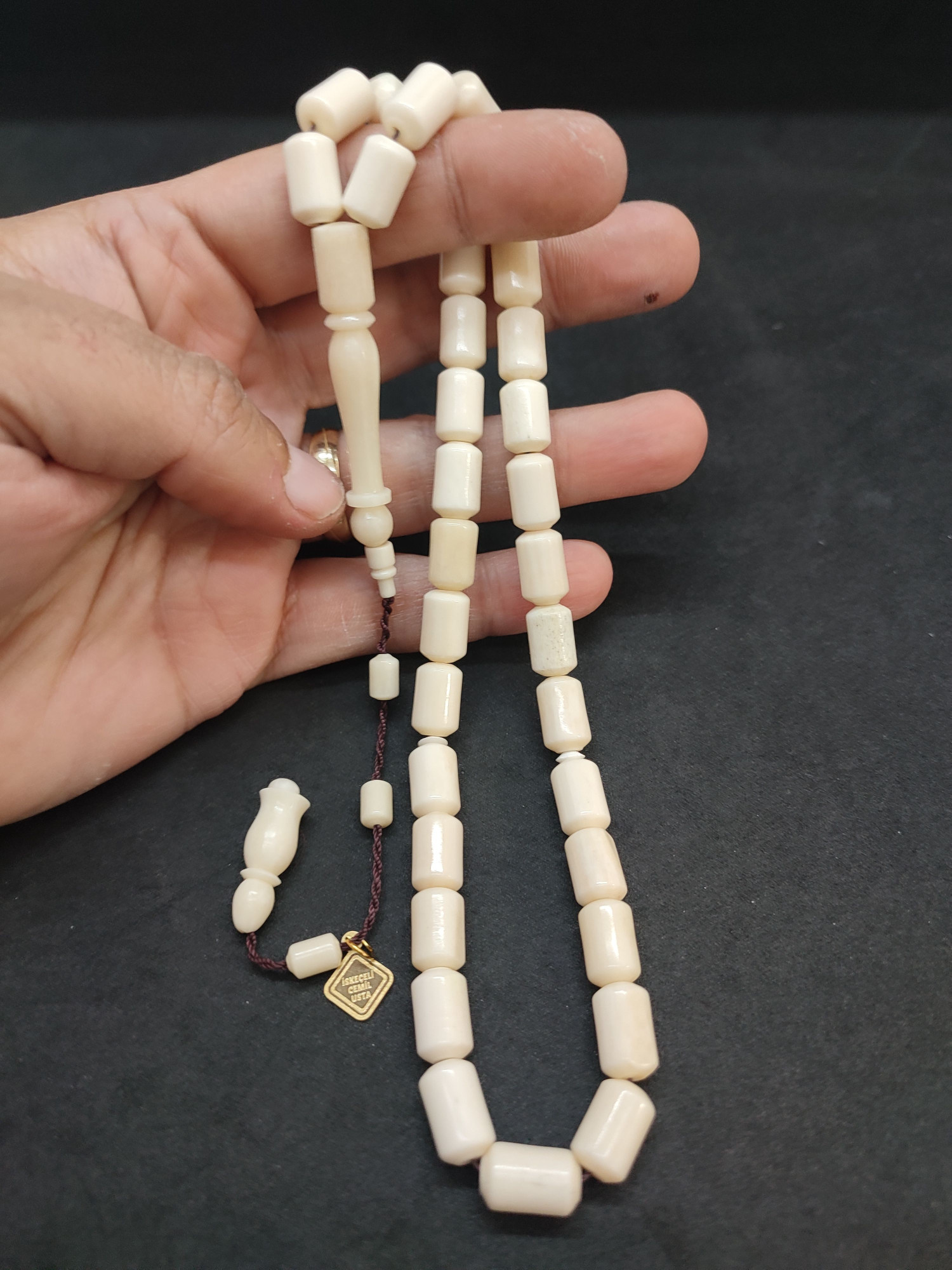 Başka Yerde Yok! İskeçeli Cemil Usta Eseri Deve Kemiği Sertifikalı 9478 küçük resim 5