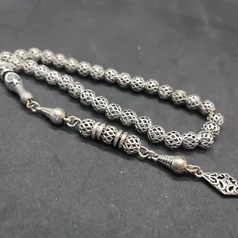 Bu Fiyata Yok!!! Bilek Boy 475 Ayar Gümüş Tesbih Sertifikalı